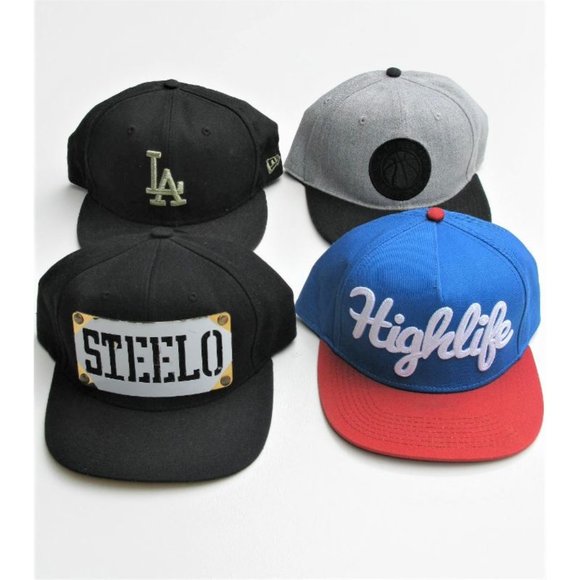 4 snapback fitted trucker baseball hats - Picture 2 of 7